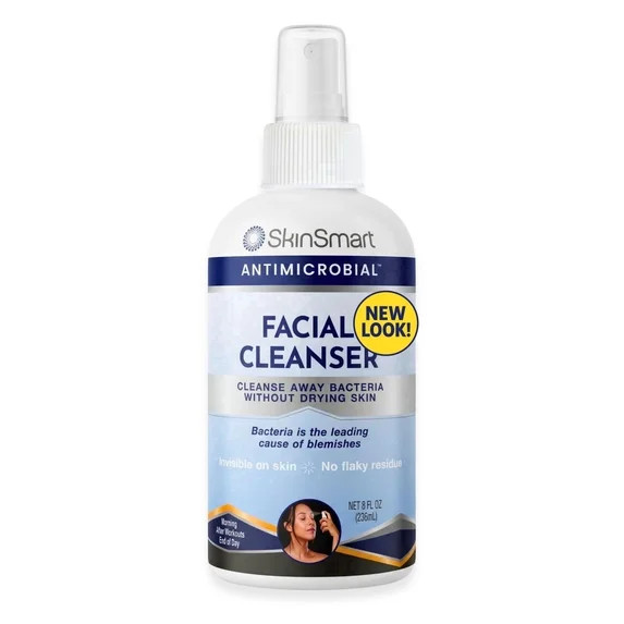 SkinSmart Antimicrobial Facial Cleanser for Breakouts & Blemishes; Hypochlorous Acid Formula Targ... | Walmart (US)