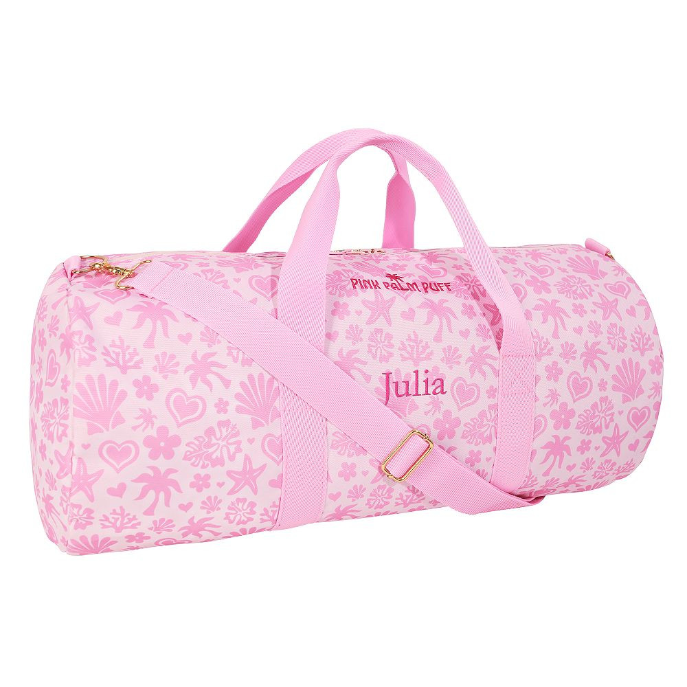 Pink Palm Puff Classic Duffle, Pink | Pottery Barn Teen
