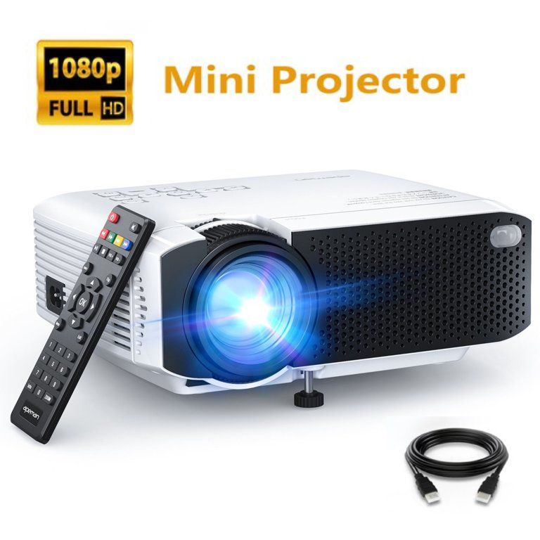 APEMAN Mini Portable Projector, 2021 Upgraded Full 1080P HD and 180" Display Supported, Remote Co... | Walmart (US)