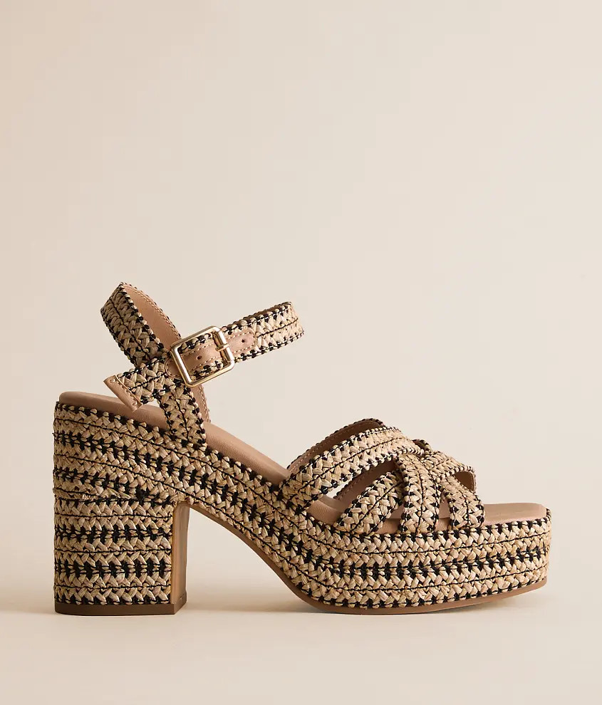 St. Barts Raffia Sandal | Buckle