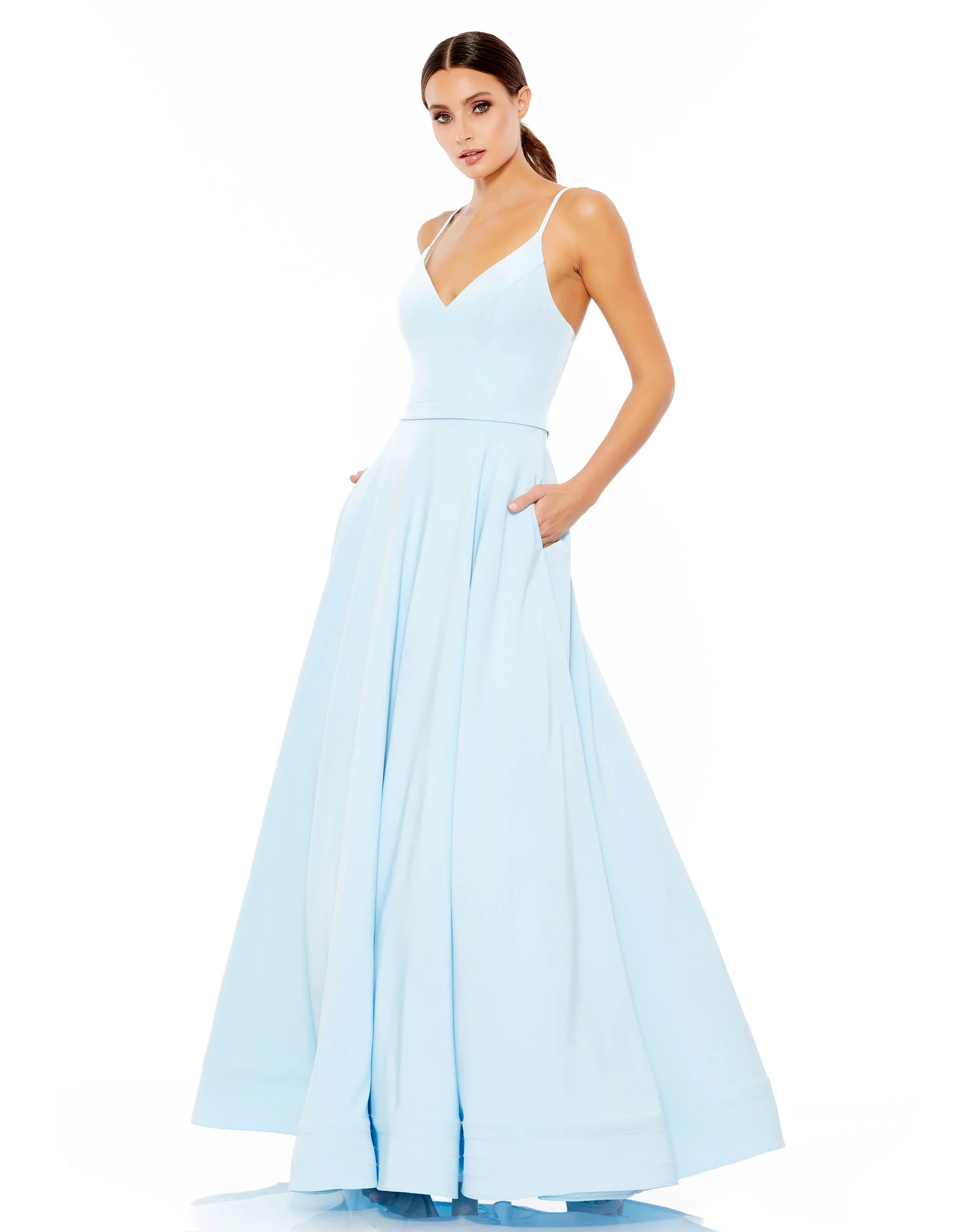 Classic A-Line V-Neck Ballgown | Mac Duggal
