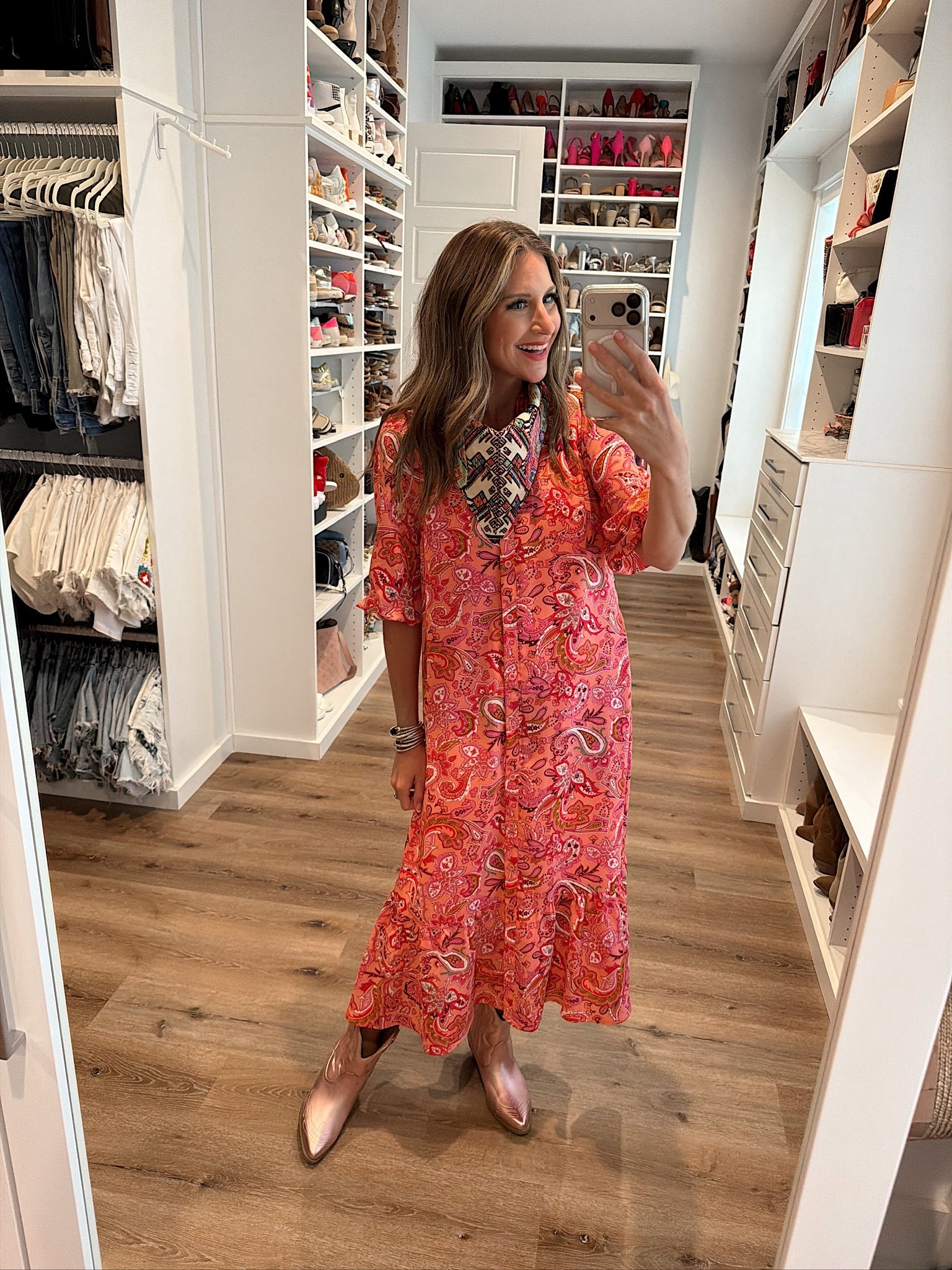 In a small dress, boots and accessories-fits tts.

#LTKgrwm #LTKootd #LTKSeasonal