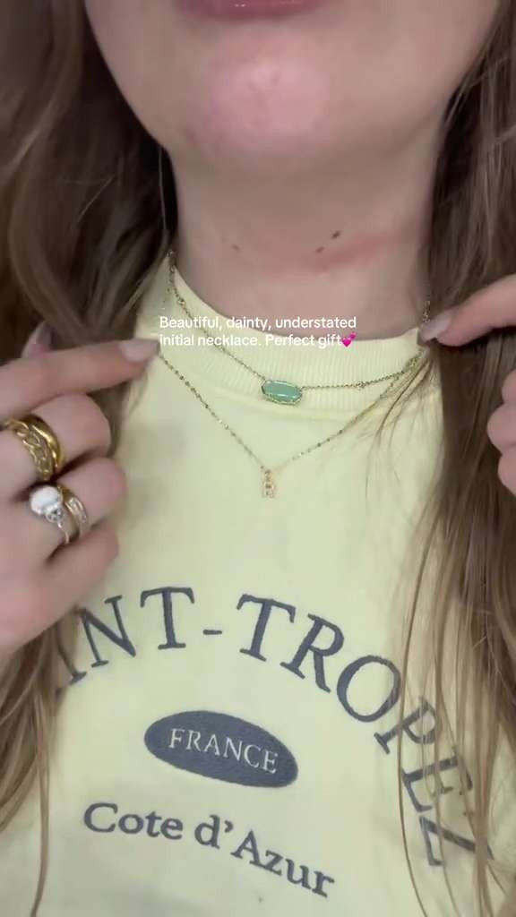 The Caitlyn Minimalist Initial Necklace = effortless, everyday jewelry
Simple, dainty, and personal—this is the piece I never take off and always layer.

Why I love it:
• Minimal, timeless design
• Personalized initial detail
• Perfect for layering or wearing solo
• Lightweight + everyday-friendly
• Makes the sweetest gift

#LTKjewelry #LTKfinds #everydayjewelry #layerednecklaces #minimalstyle #giftideas 

 