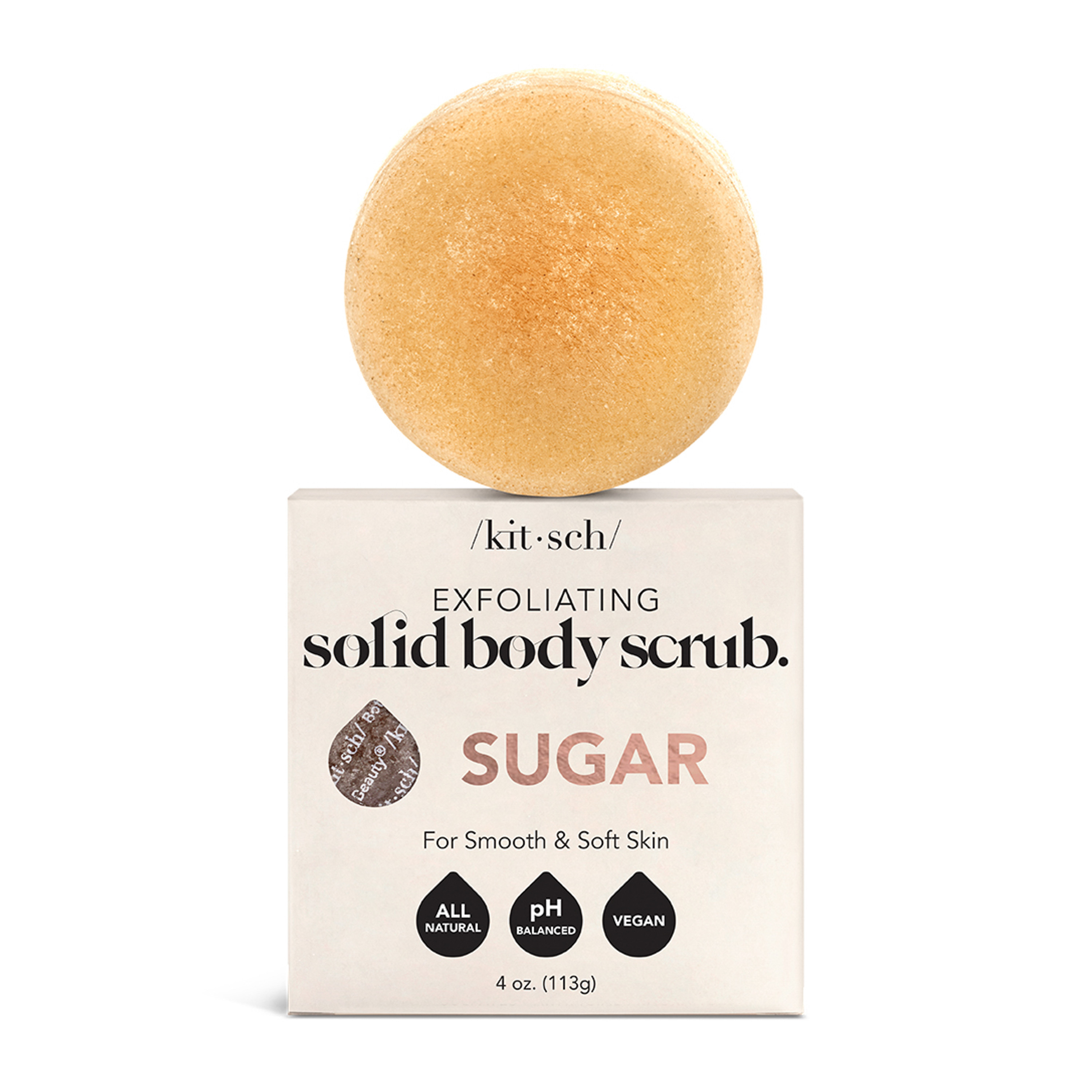Kitsch Sugar Exfoliating Solid Body Scrub | Grove