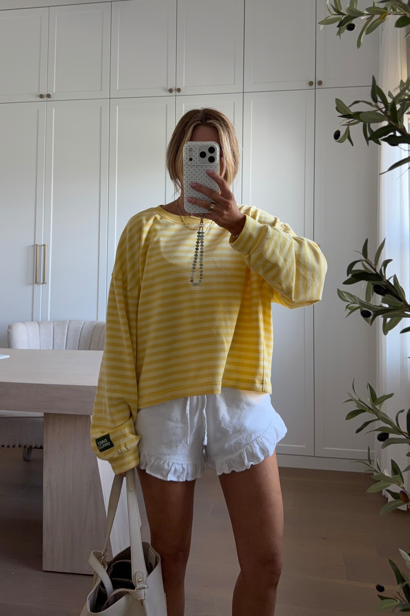 fav white ruffle short! wearing xs. long sleeve: xs/s 