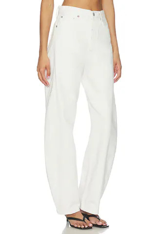 Luna Pieced Jean in Chalk White | Revolve Clothing (Global)