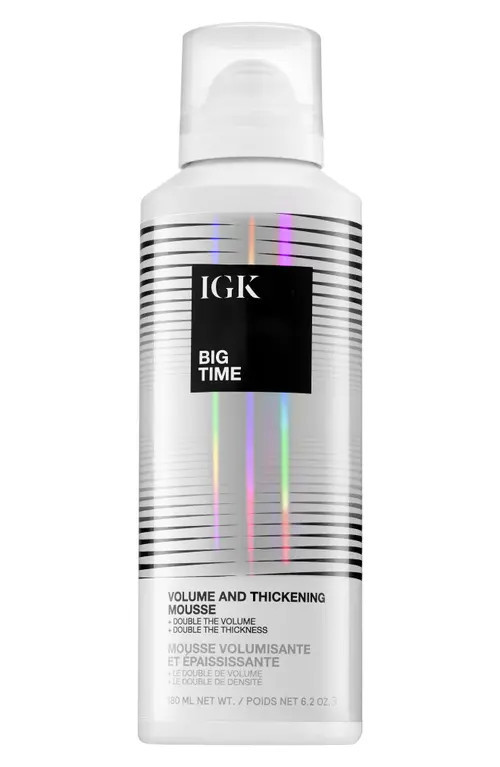 IGK Big Time Volume & Thickening Hair Mousse at Nordstrom, Size 6.2 Oz | Nordstrom