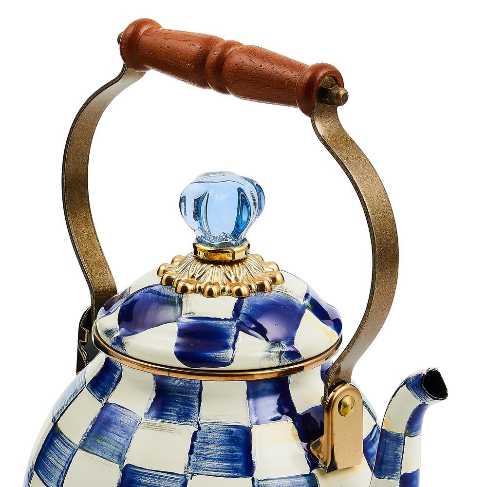 Royal Check 2 Quart Tea Kettle | MacKenzie-Childs