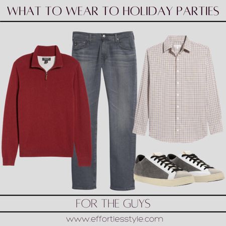 A casual festive look for a holiday gathering!

#LTKHoliday #LTKmens #LTKstyletip