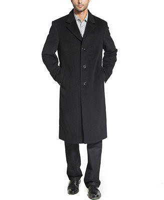 Men Henry Wool Blend Long Walking Coat | Macy's