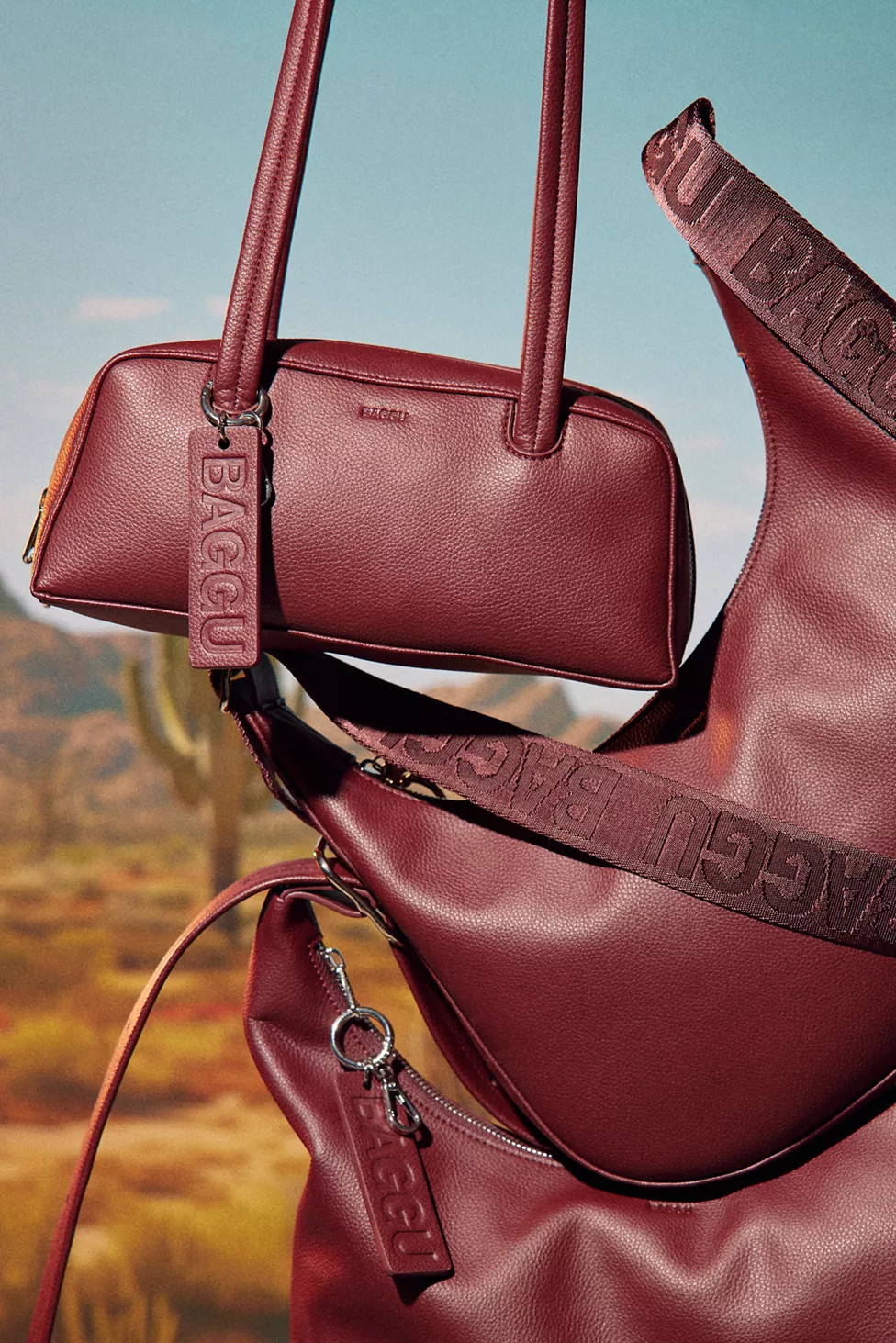 BAGGU Small Recycled Leather Bowler Bag | Urban Outfitters (US and RoW)