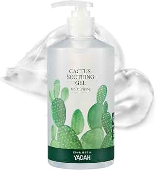 YADAH Cactus Soothing Gel (16.9fl oz) - 95% Cactus Extract, Sunburn Relief, Calm, Cool & Soothe I... | Amazon (US)
