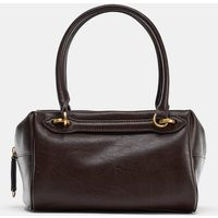 Zara - Mini Bowling Bag - Women - Brown - Women | Zara US
