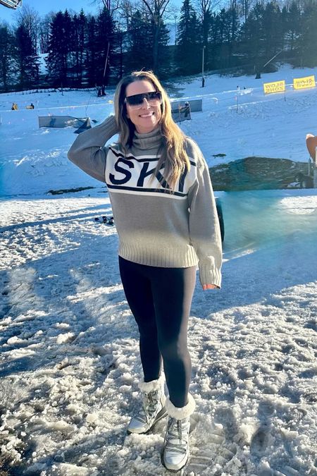 Apres ski sweater & boots 

#LTKSeasonal #LTKsalealert #LTKtravel