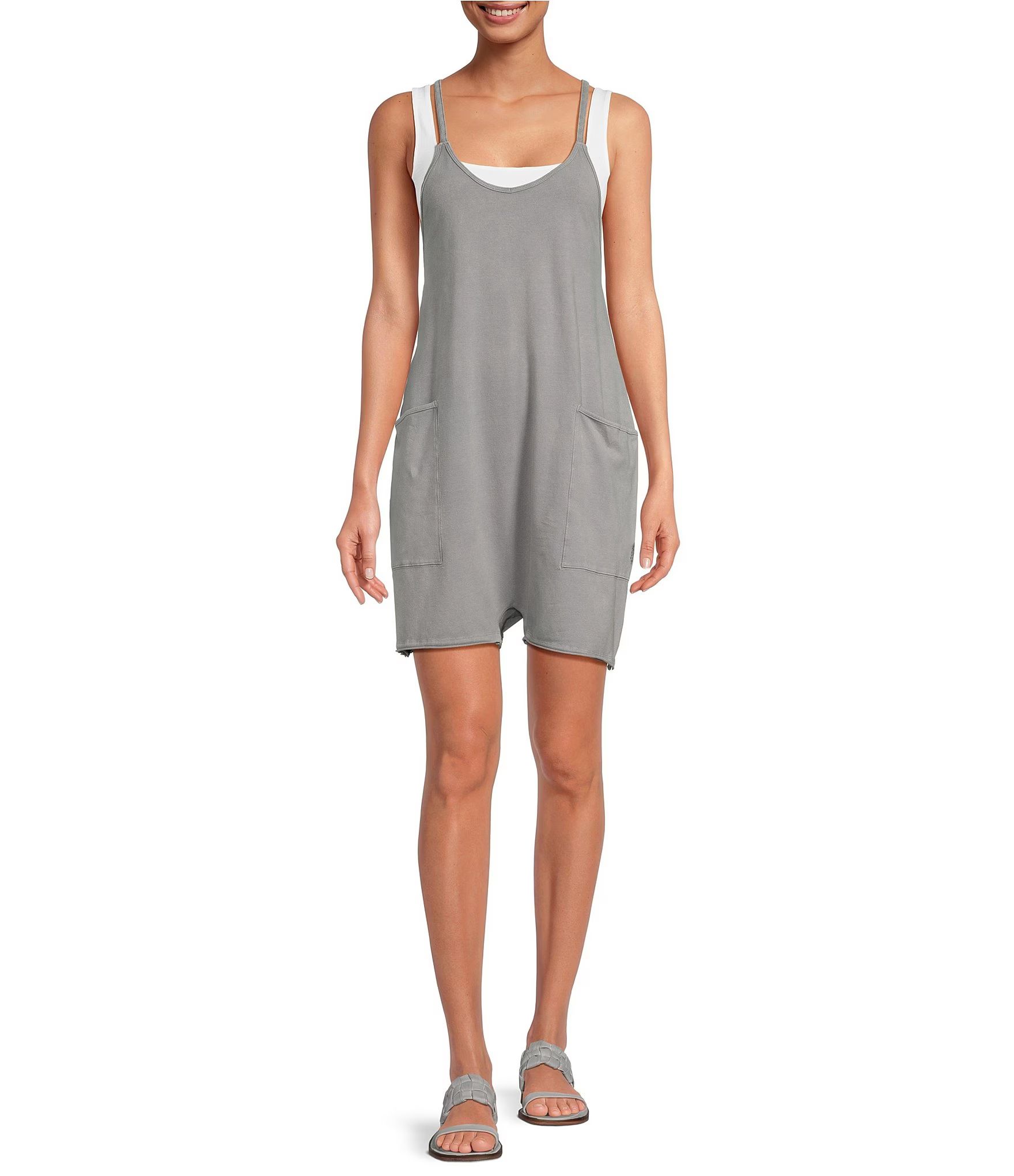 FP Movement Hot Shot Scoop Neck Sleeveless Romper | Dillard's