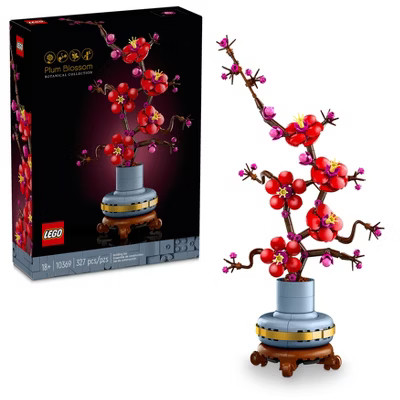 LEGO Icons Plum Blossom Building Set, Flower Décor Display Set for Office Décor, Valentine's Da... | Target