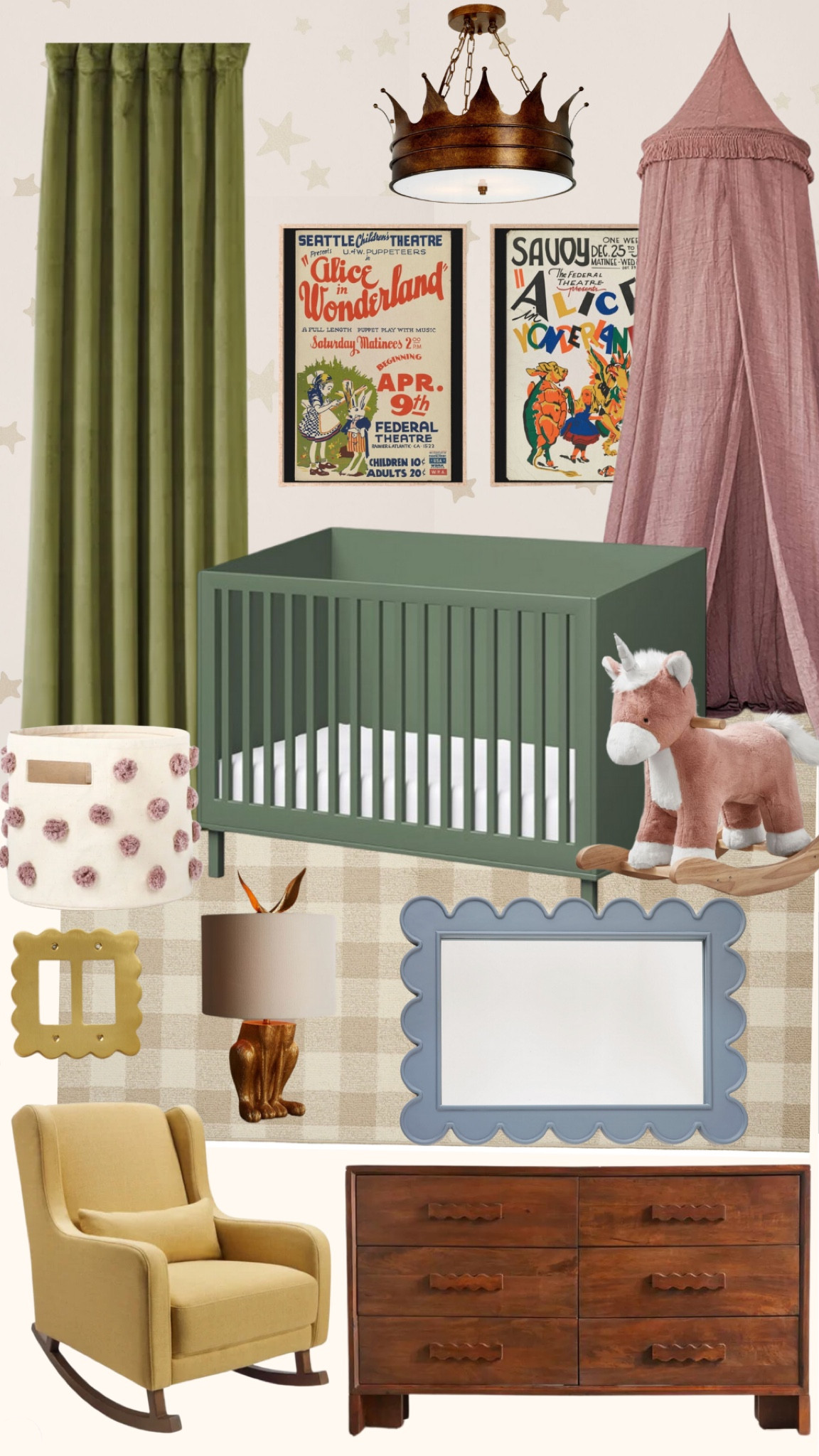 Nursery mood board! #nurserydecor #girlsnursery #kidsroom 

#LTKhome #LTKbaby #LTKfamily