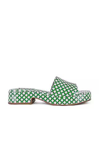 Larroude Athena Mule in Daisy Green from Revolve.com | Revolve Clothing (Global)