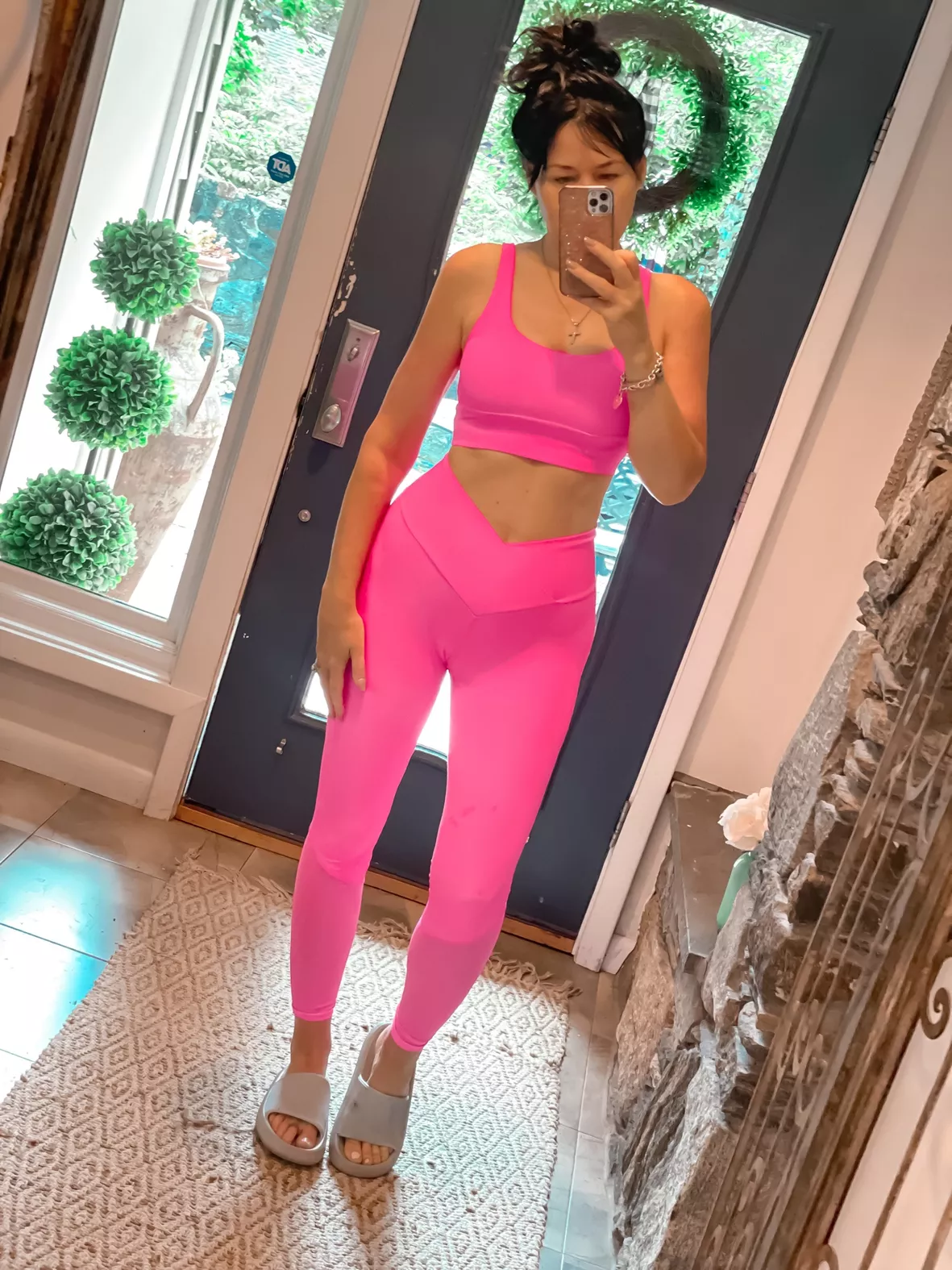 BARBIE PINK SEXY FITNESS LEGGINGS FOR WOMEN