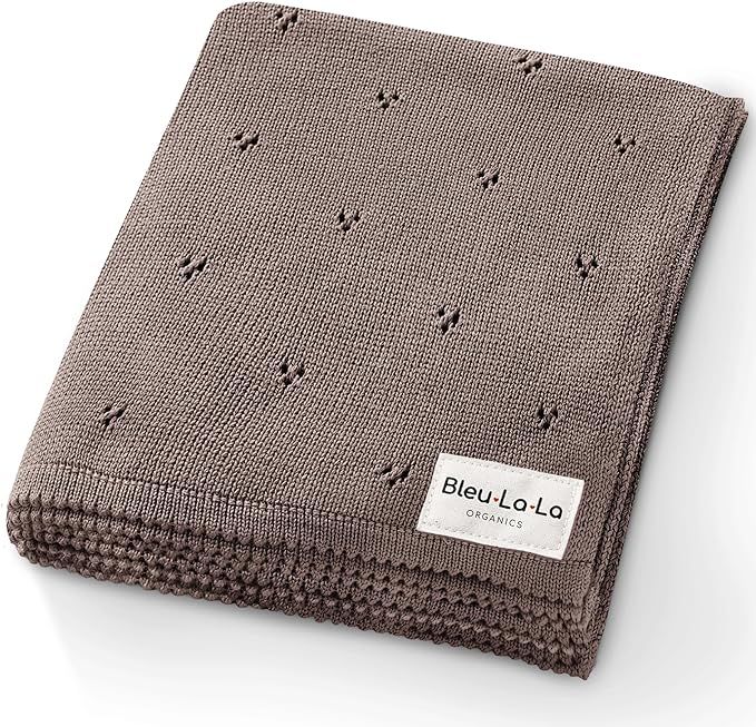 Organic Unisex Pointelle Receiving Swaddle Blanket for Boys & Girls - 100% Luxury Organic Soft Co... | Amazon (US)