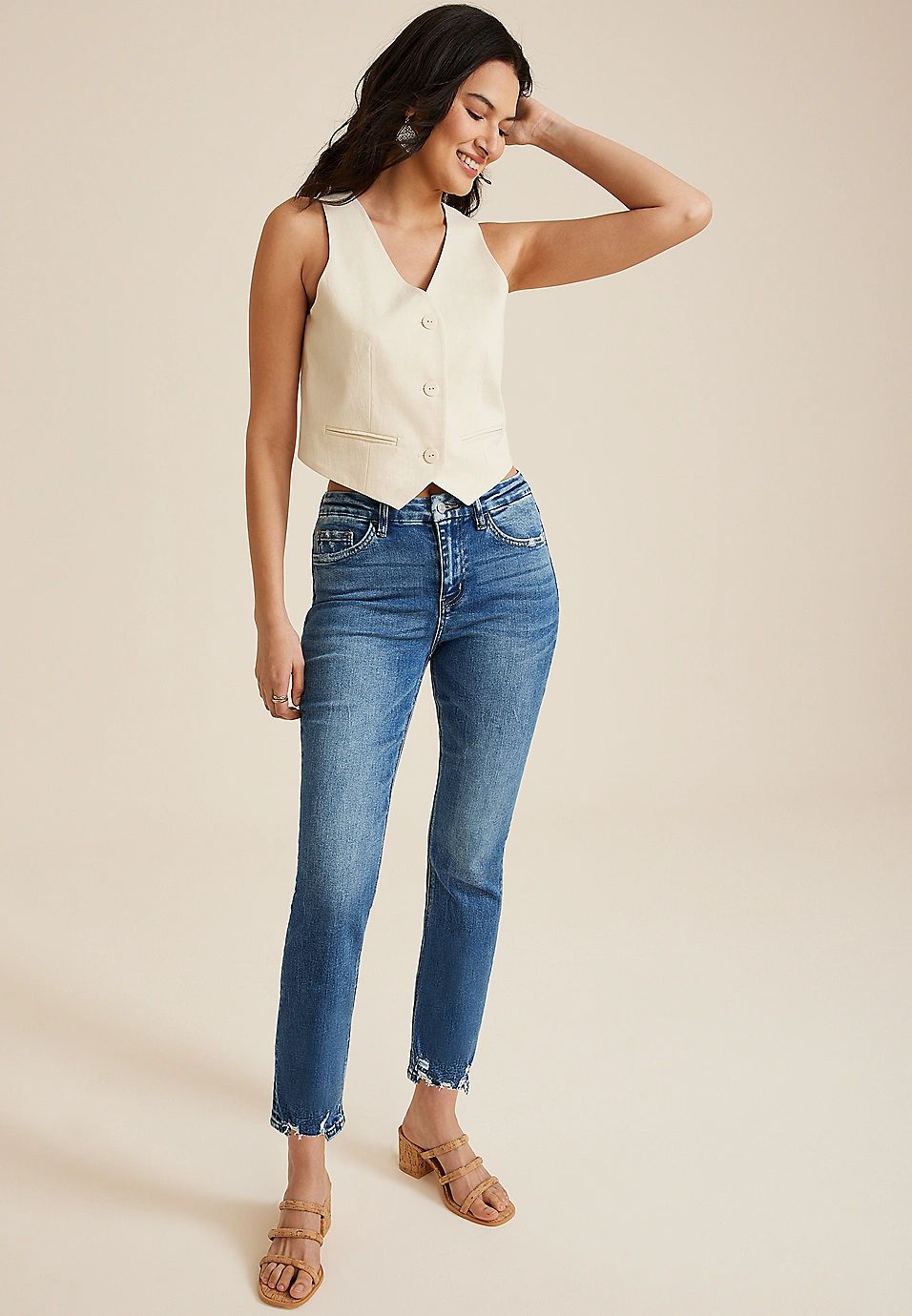 Flying Monkey™ High Rise Cropped Skinny Jean | Maurices