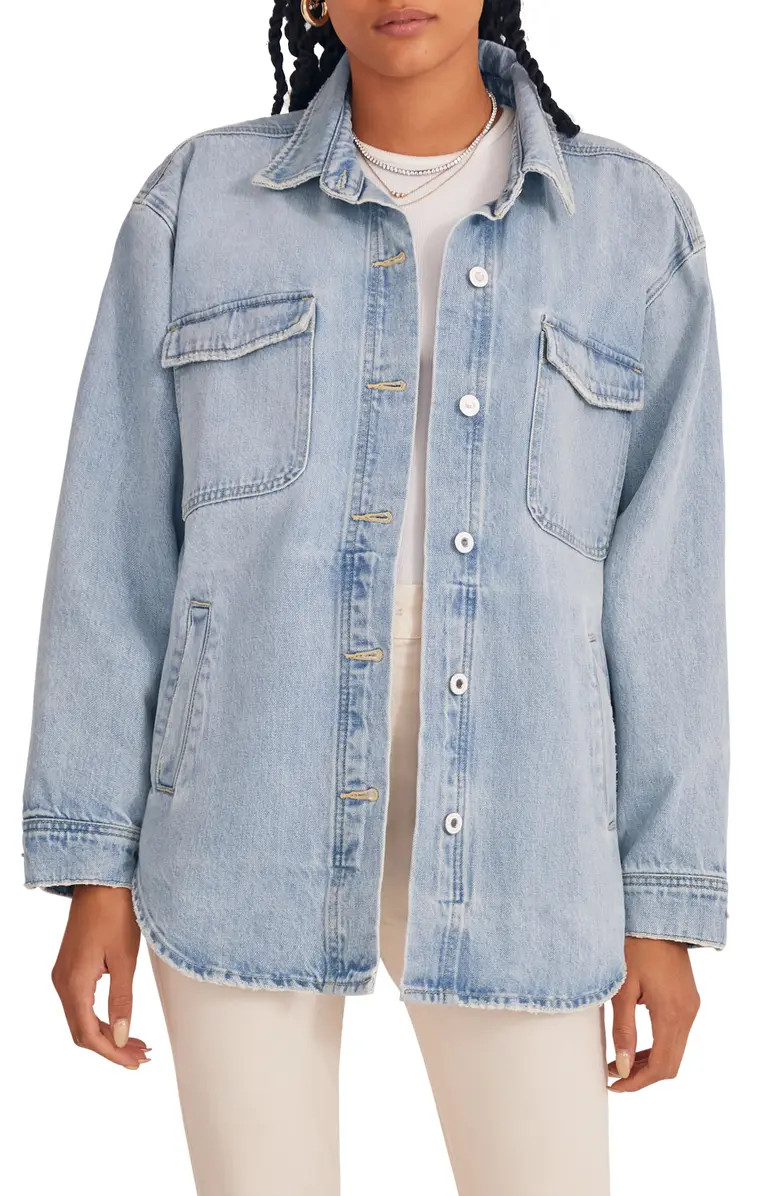 The David Cotton Denim Shacket | Nordstrom