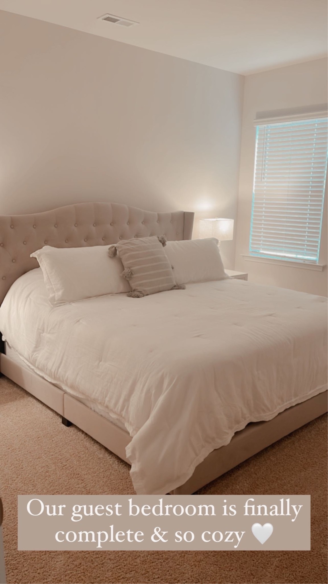 Our guest bedroom is complete 🤍 This bed is on major sale right now! King size is less than $210!! It’s sooo cute!

#LTKhome #LTKfamily #LTKsalealert