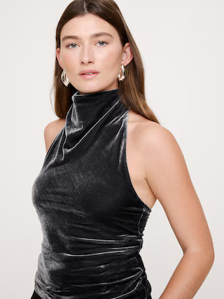 Velvet Halter Top | Banana Republic (US)