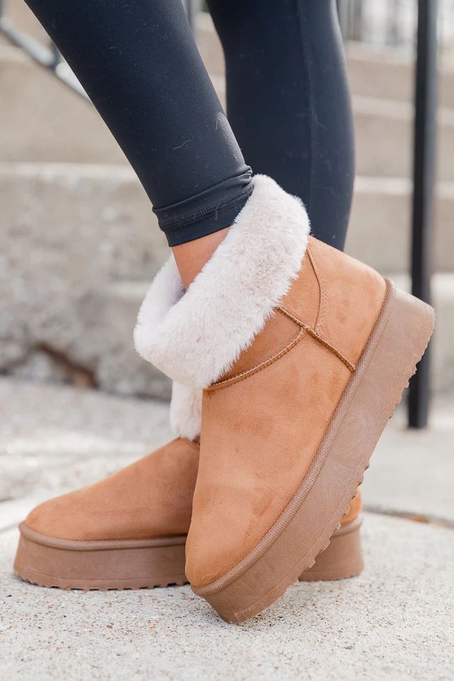 Helena Tan Fur Boot | Pink Lily