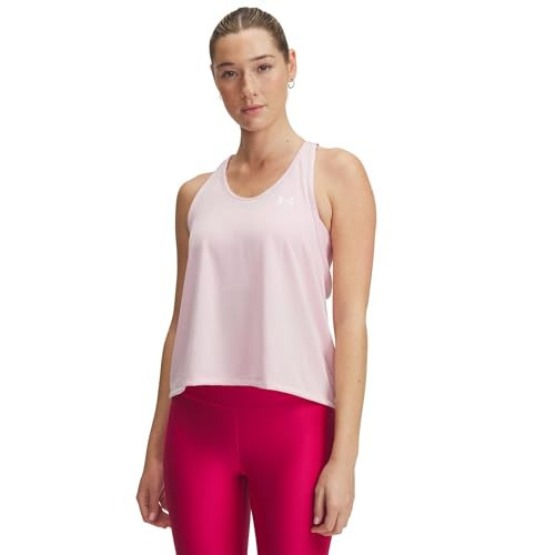 Under Armour Womens Tech Swing Tank Top, (647) Prime Pink / / White, X-Large | Amazon (US)