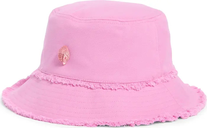 Frayed Edge Cotton Bucket Hat | Nordstrom