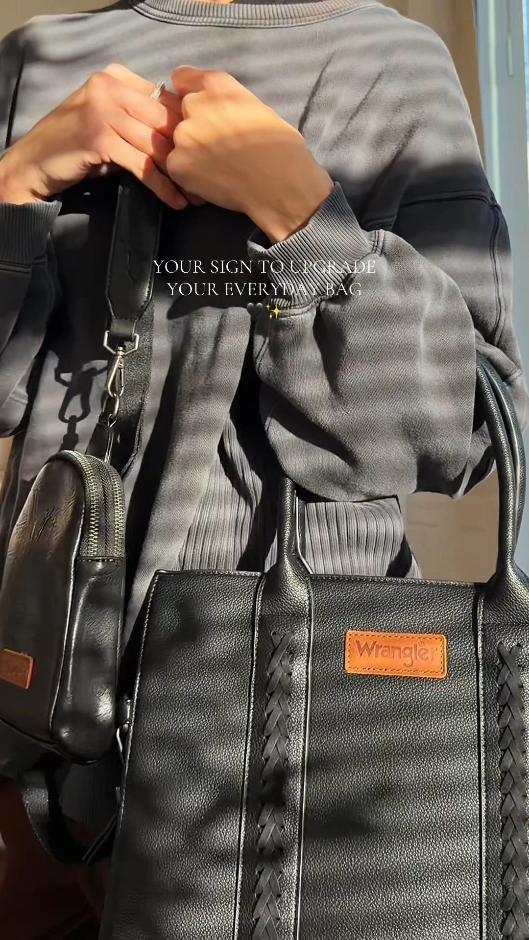 The perfect everyday purse duo this wrangler bag set gives you two styles to choose from—easy to dress up or down, sleek, and literally goes with everything. If you love a clean western-inspired aesthetic without the luxury price tag, this is the bundle for you  @Wrangler #wranglerpurse #totebag #handbag #purses #wrangler

#LTKFindsUnder100 #LTKGiftGuide