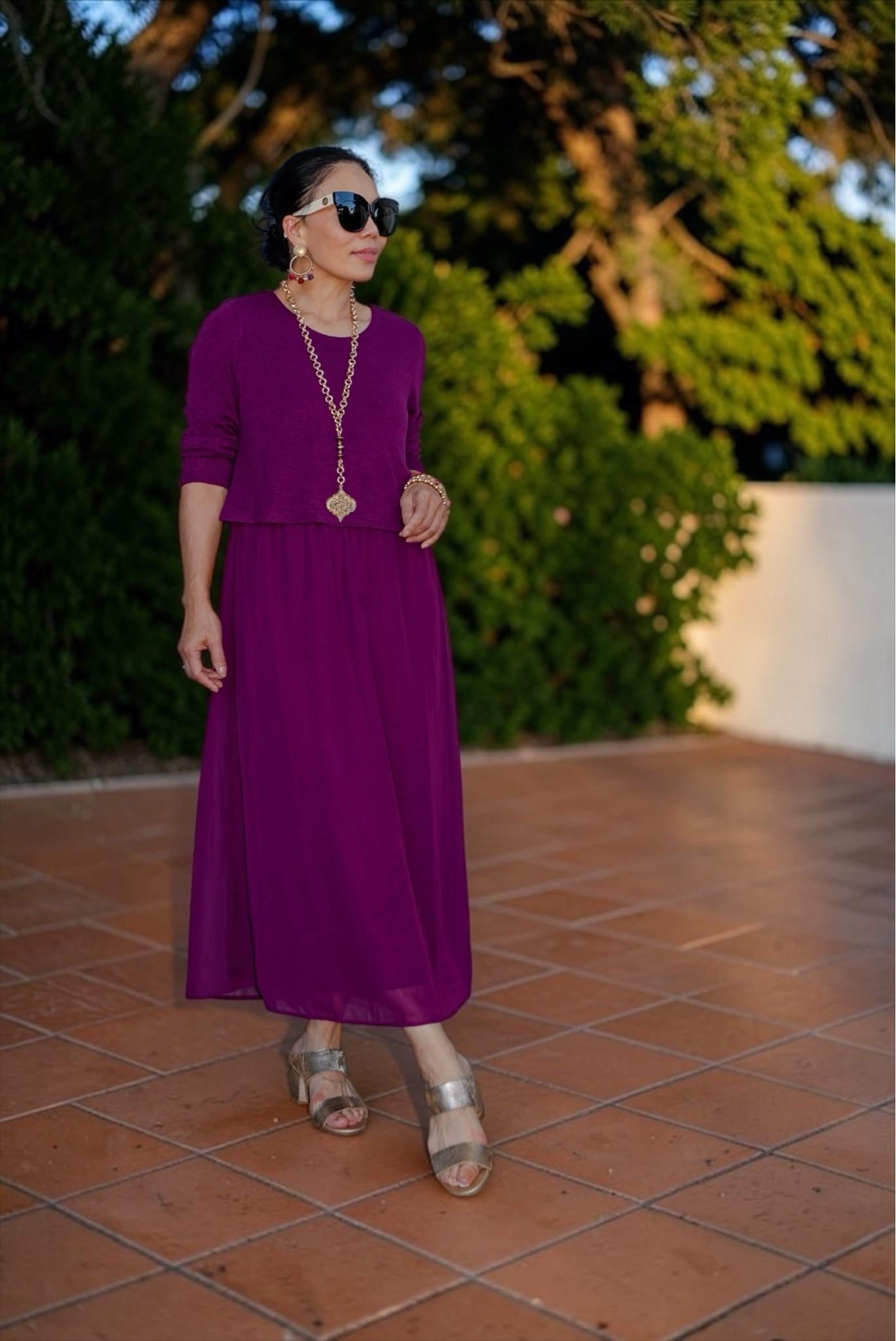 Happy hour in a happy hue. 💜

Nothing beats a great midi dress—easy to slip on, effortlessly chic, and roomy enough to enjoy dinner without a second thought. ☺️

@Soft Surroundings 

#ad

#LTKdayinmylife #LTKOver40