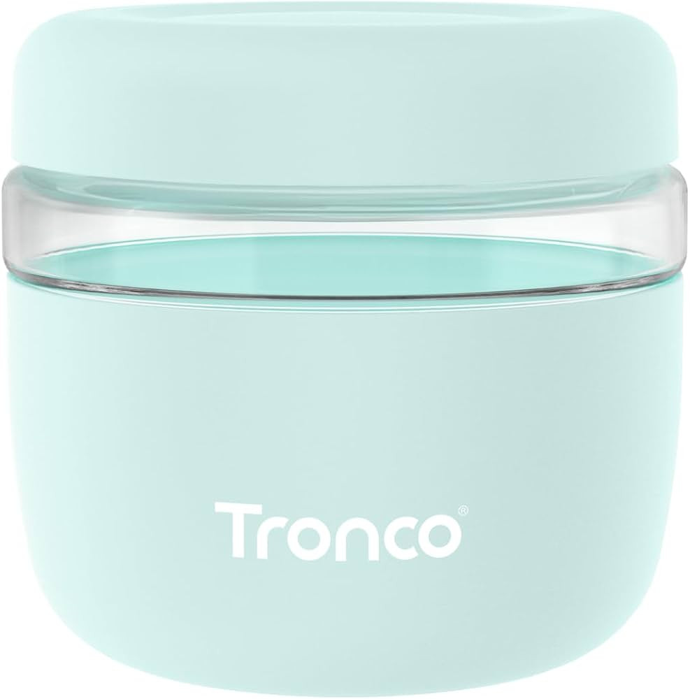 Tronco 24 oz Glass Lunch Bowl Container with Lid, Glass Food Storage Containers, Leak & Spill Pro... | Amazon (US)