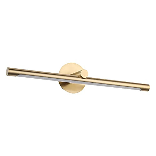 Modern Gold Bathroom Vanity Light LED 24.21" Inch, Jusheng Metal Artwork Sconces Lamps 14W (70W Eqv. | Amazon (US)