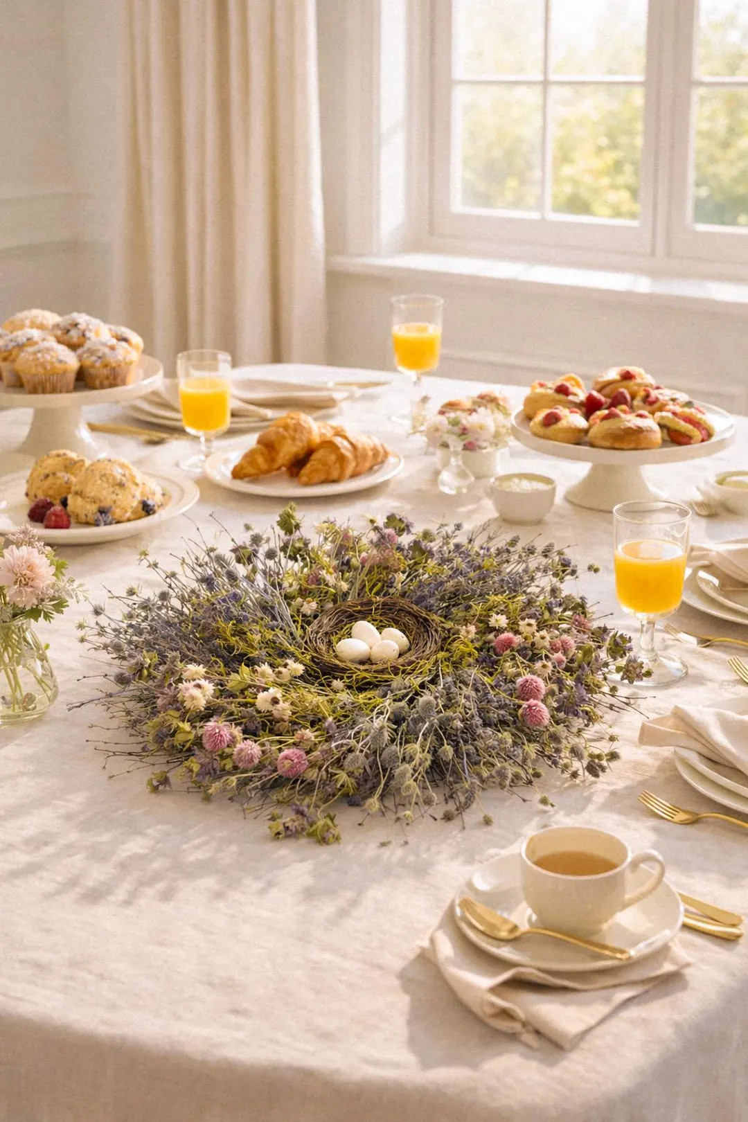 Vancortlandt Farms 16” Round Natural Easter Eggs Garden Spring Party Gift Dried Flowers Handmad... | Etsy (US)