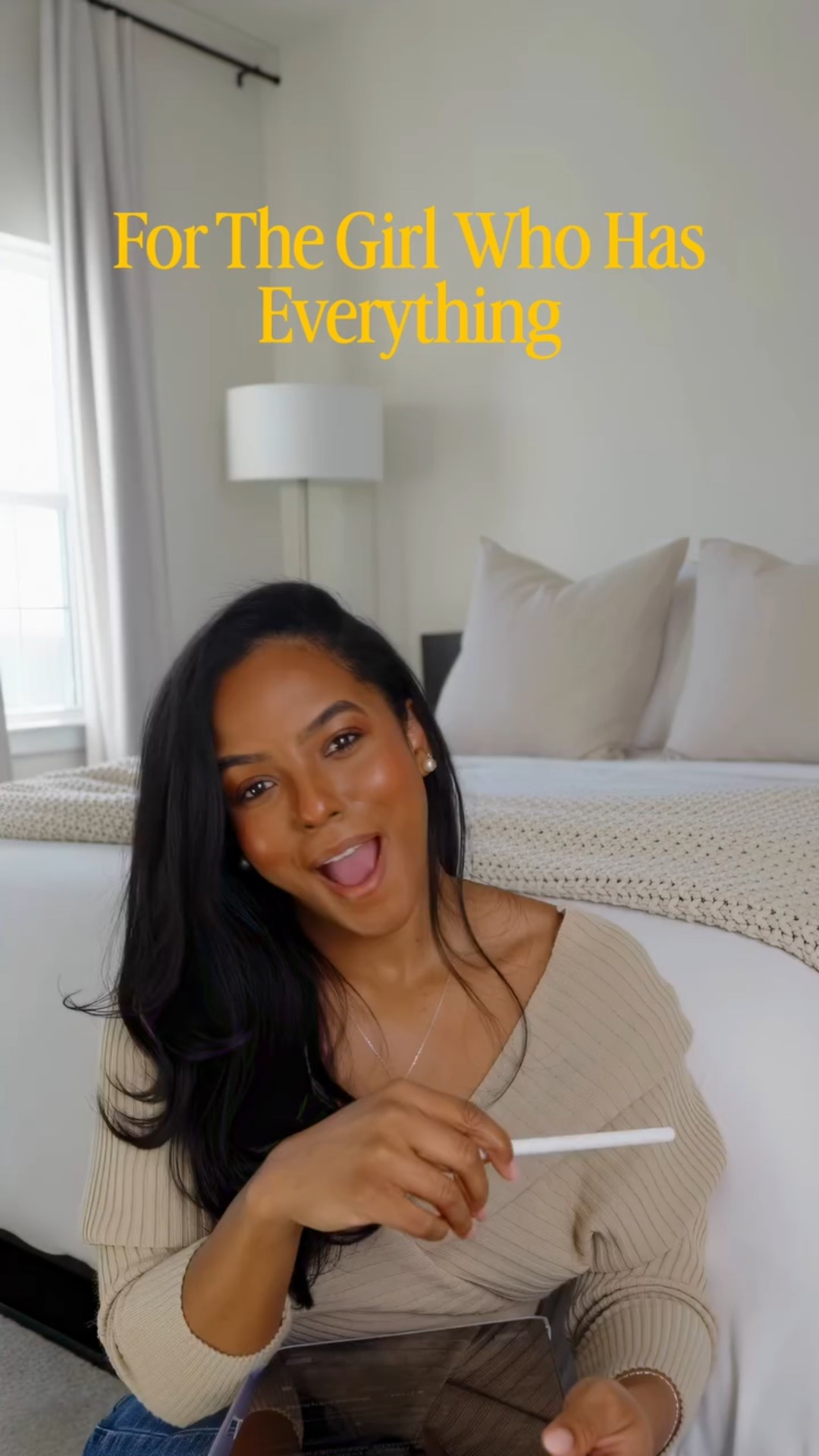 Valentine’s Day is coming up, so feel free to take anything from my list. At this point in my life, I value convenience and comfort — and this list screams that in the best way.

From top to bottom: ✨ A little pampering (Hydrafacial or lymphatic drainage massage) ✨ A @Brooklinen robe keeping me soft, warm & sleeping so good ✨ Some @onequince bamboo sheets and  @chilipad / chili pad because being cool at night is my love language ✨ The @ninjakitchen Crispi— because quick, easy meals > spending all day in the kitchen ✨ A good wool coat to elevate any outfit from Q@Quince , @Zara  or @Aritzia ✨ My @heavenmayhem book box that keeps everything cute + organized ✨ My @my_parallelle makeup bag that actually fits my whole life ✨ Classic @davidyurman earrings I can wear with everything ✨ And wine tasting at Burnt Hill Farms for a little romance🥰