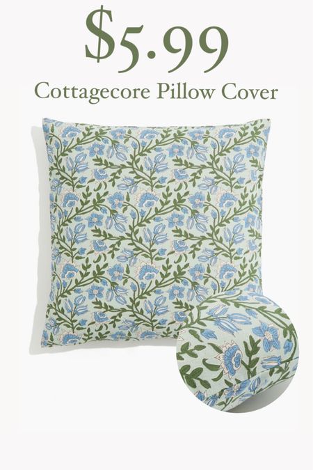 Cottagecore pillow cover only $5.99!

#LTKSeasonal #LTKHome #LTKFindsUnder50