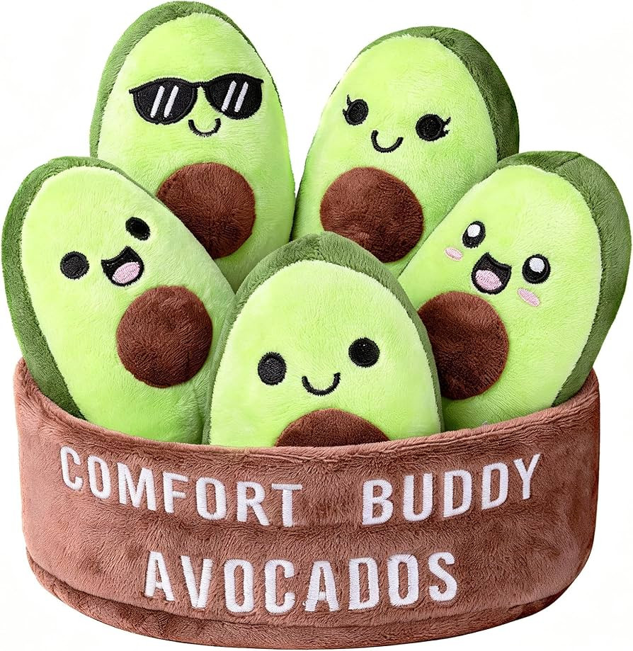 Emotional Comfort & Support Plush Avocados, Squishy Stuffed Animals | Amazon (US)