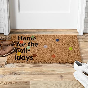 Home For The Fall-idays Doormat | West Elm (US)