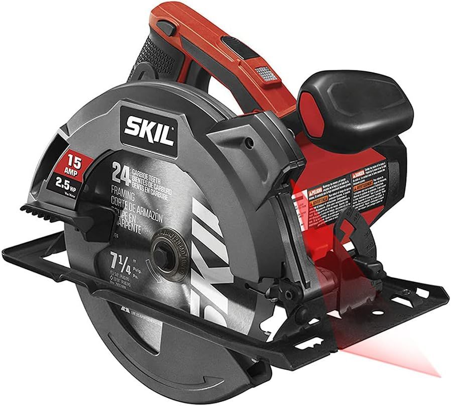 SKIL 15 Amp 7-1/4 Inch Circular Saw with Single Beam Laser Guide - 5280-01 | Amazon (US)