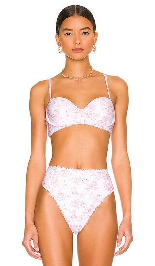 Delphina Top in Pink Toile | Revolve Clothing (Global)