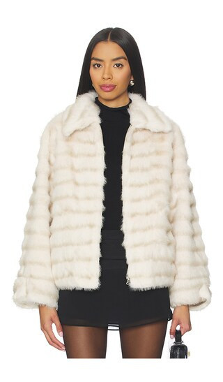 HEARTLOOM Cairo Coat in Cream. - size L | Revolve Clothing (Global)