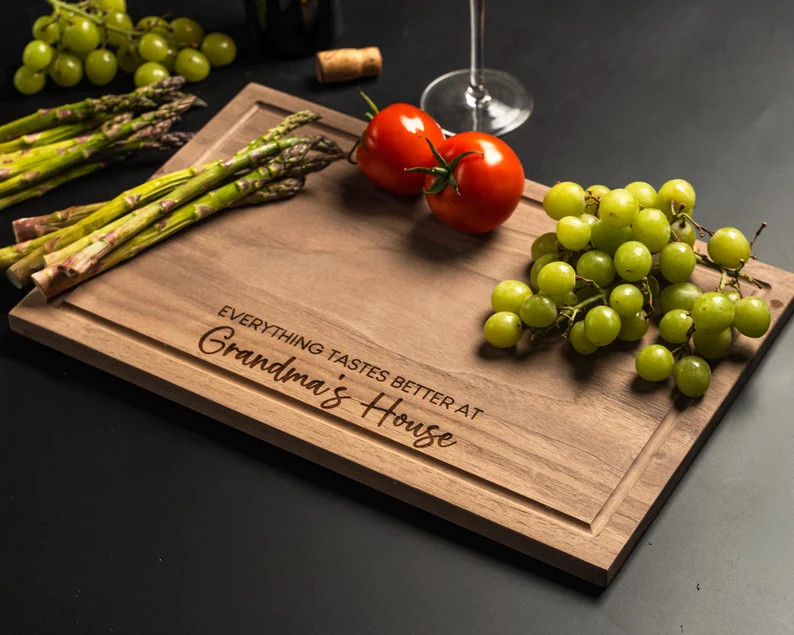 Custom Grandma Cutting Board, Grandma Gift, Engraved Cutting Board, Grandma Christmas Gift, Gift ... | Etsy (US)