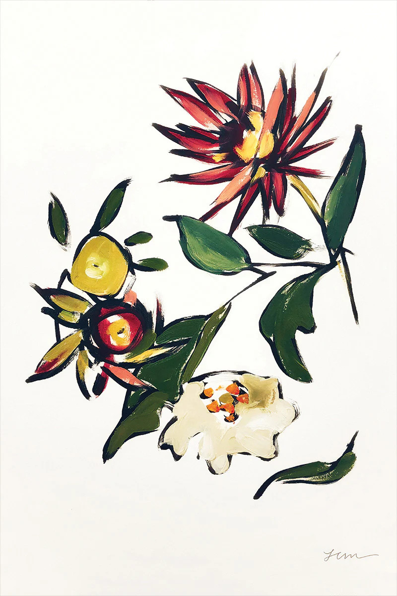 DAHLIA II Flower Art Print Large Wall Art by Lynne Millar | Juniper Print Shop