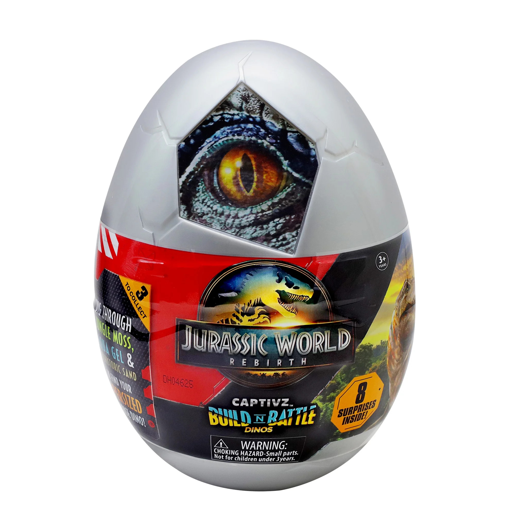 Jurassic World Rebirth Captivz Surprise Egg Action Figures - Rebirth Edition 3 Different Dinosaur... | Walmart (US)