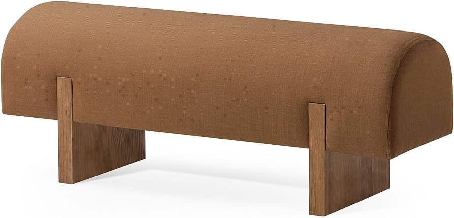 Maven Lane Juno Modern Wooden Upholstered Bench, Padded Seat for Kitchin Dining Room Table, Entry... | Amazon (US)