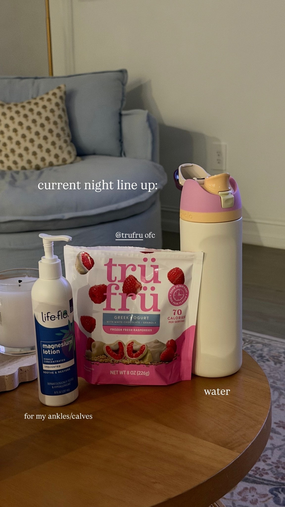 current night line up 🌝🤍 magnesium oil for my ankles/calves, @trufru ofc, @owala water bottle

#LTKBump #LTKdayinmylife #LTKselfcare