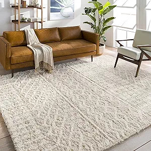 Artistic Weavers Hapsburg Moroccan Shag Area Rug, 7'10" x 10'2", Beige | Amazon (US)