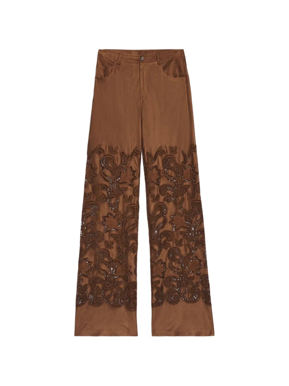 broderie anglaise trousers | Farfetch Global